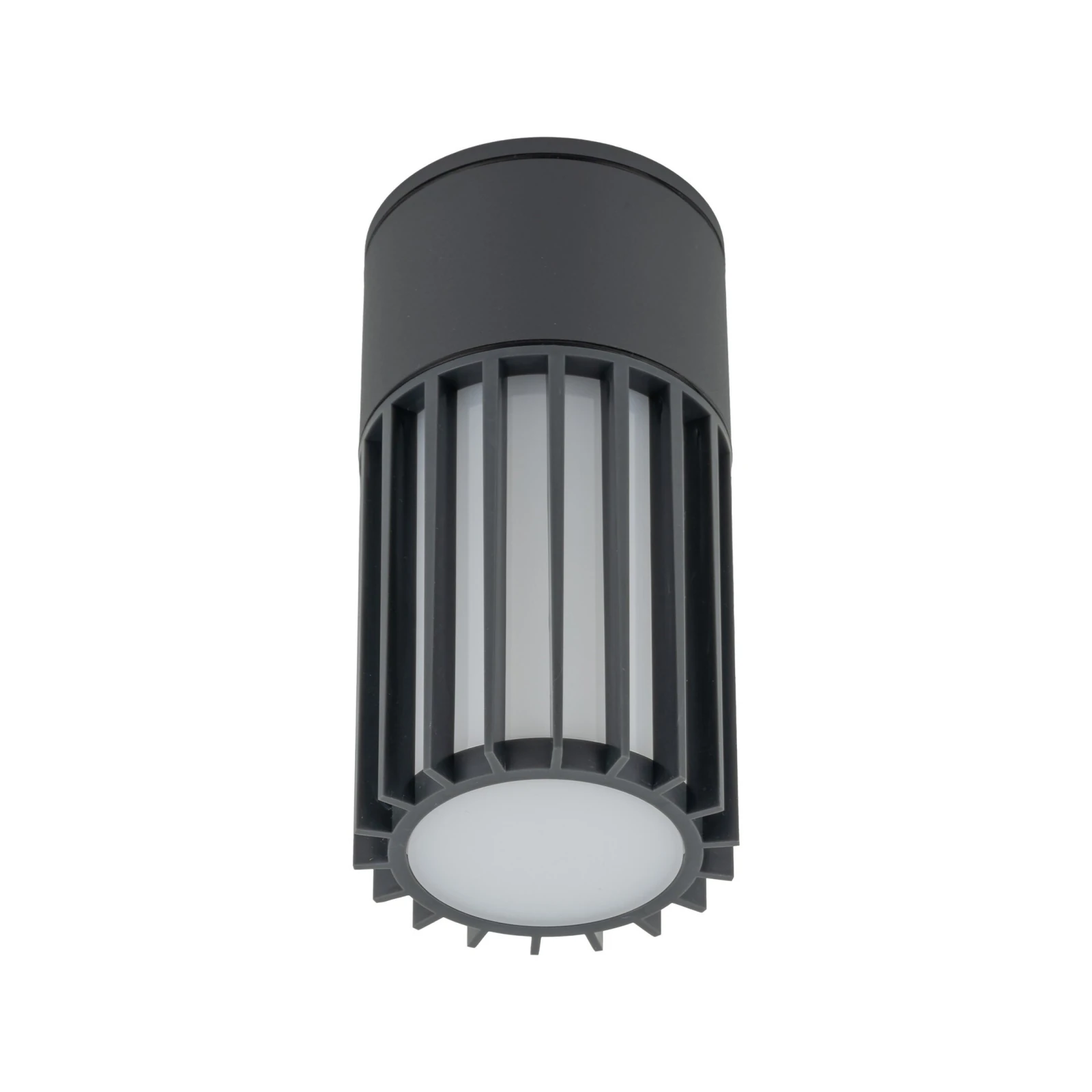 Outdoor ceiling light 1 x E27 – cylindrical, grey, IP54