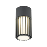 Outdoor ceiling light 1 x E27 – cylindrical, grey, IP54 - Image 6