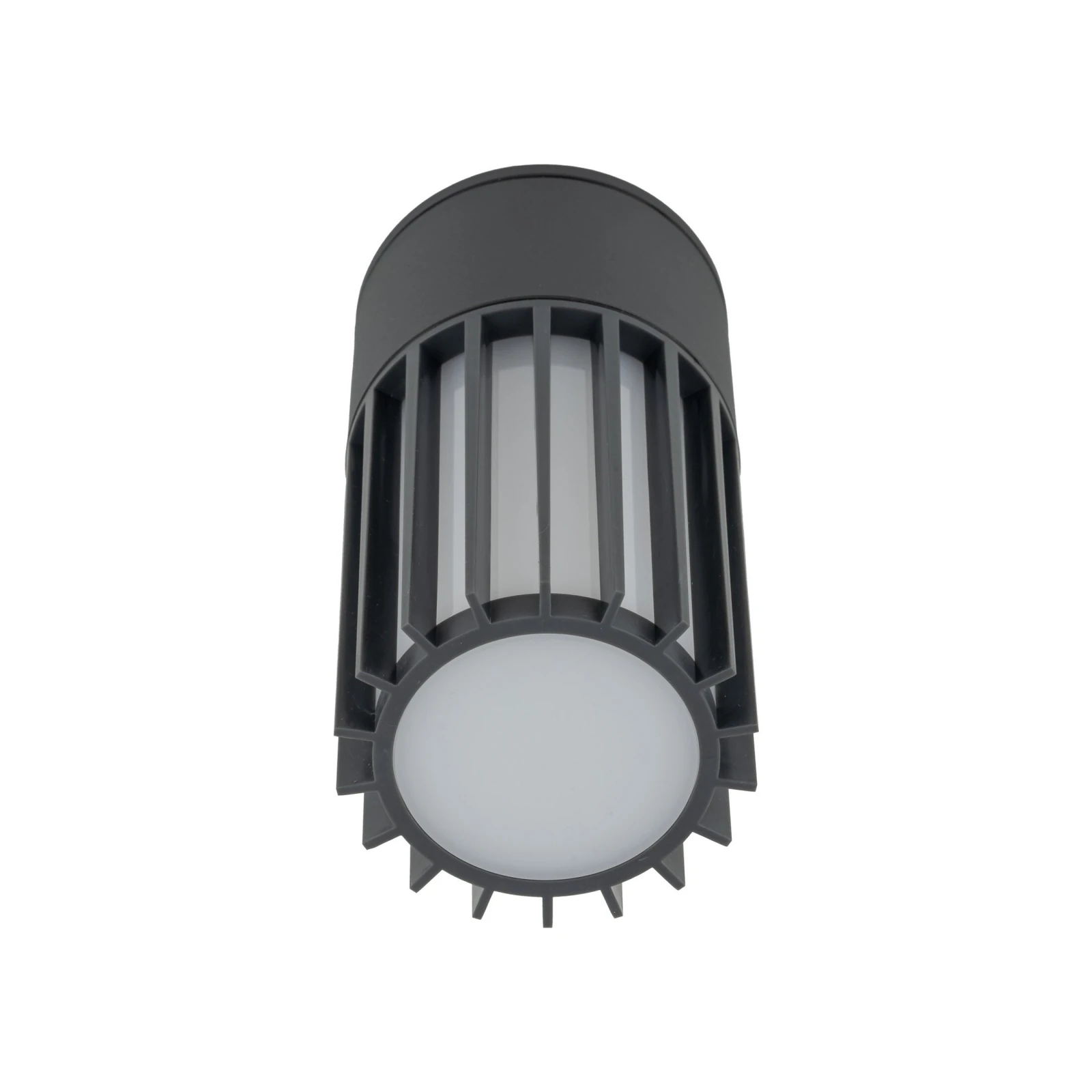 Outdoor ceiling light 1 x E27 – cylindrical, grey, IP54