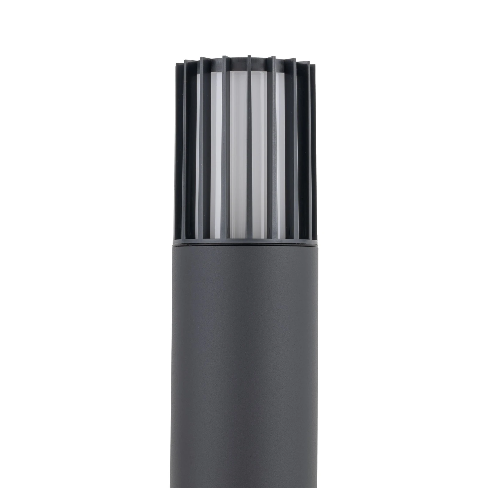 Outdoor floor light 1 x E27 – cylindrical, grey, IP54