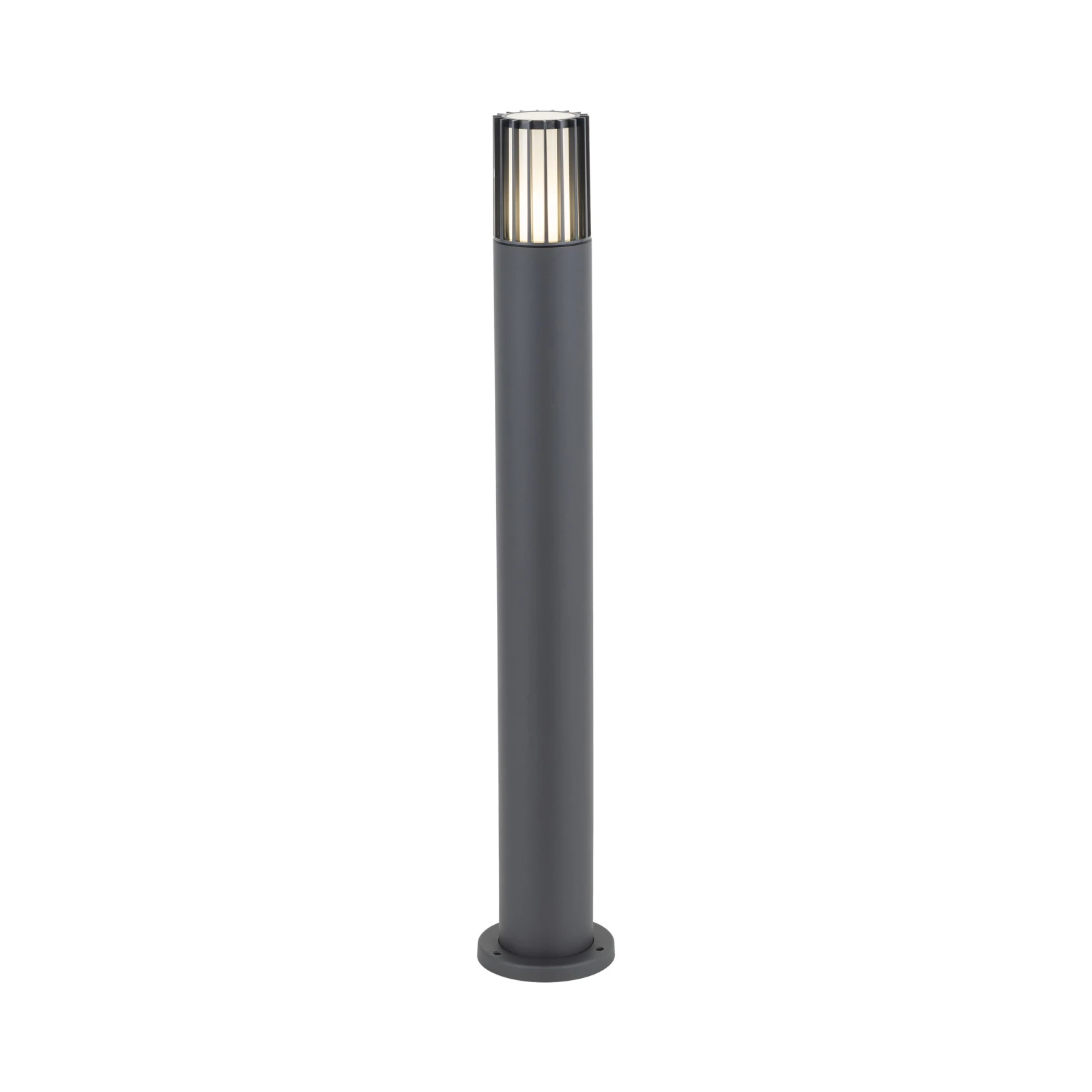 Outdoor floor light 1 x E27 – cylindrical, grey, IP54