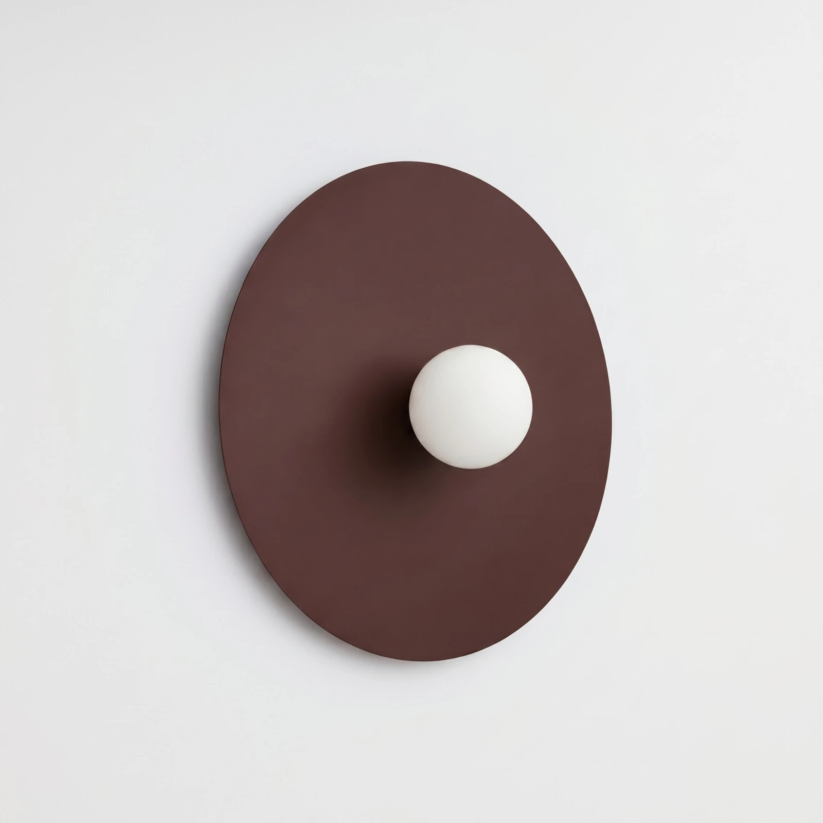 Wall lamp 50 cm – square, brown, glass detail