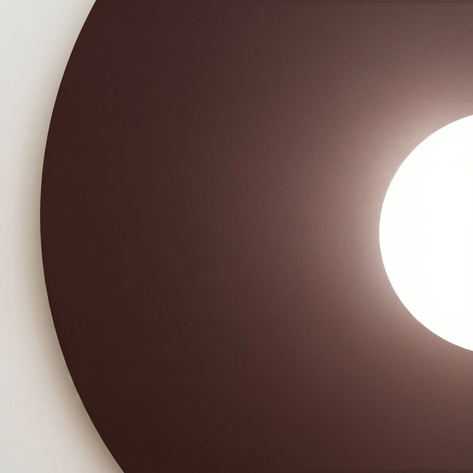 Wall lamp 50 cm – square, brown, glass detail