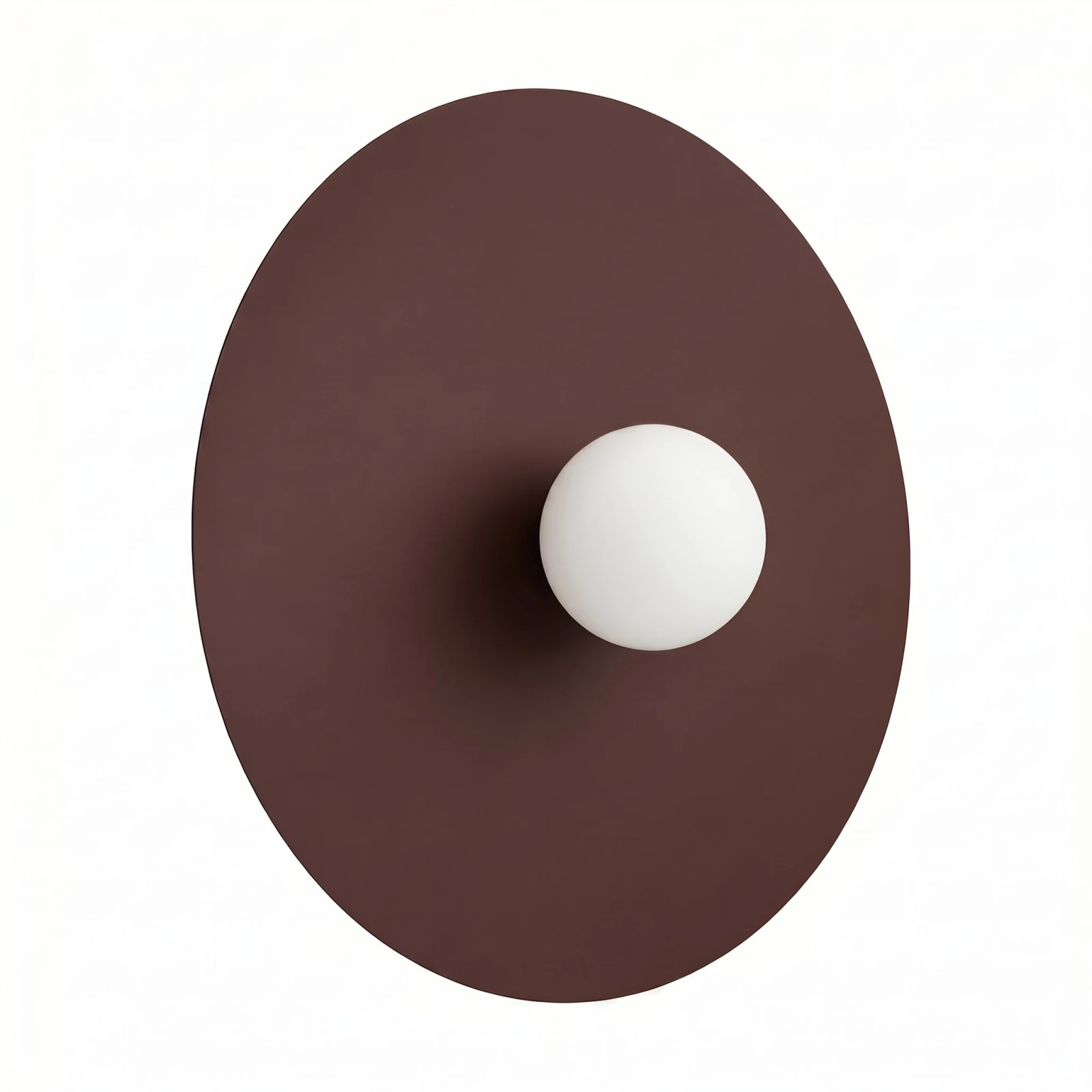 Wall lamp 50 cm – square, brown, glass detail