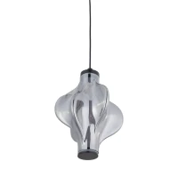 LED pendant light 8 W – diamond glass, black, warm white - Image 5