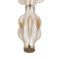 Pendant LED light 22 W – diamond glass, brass finish - Image 12