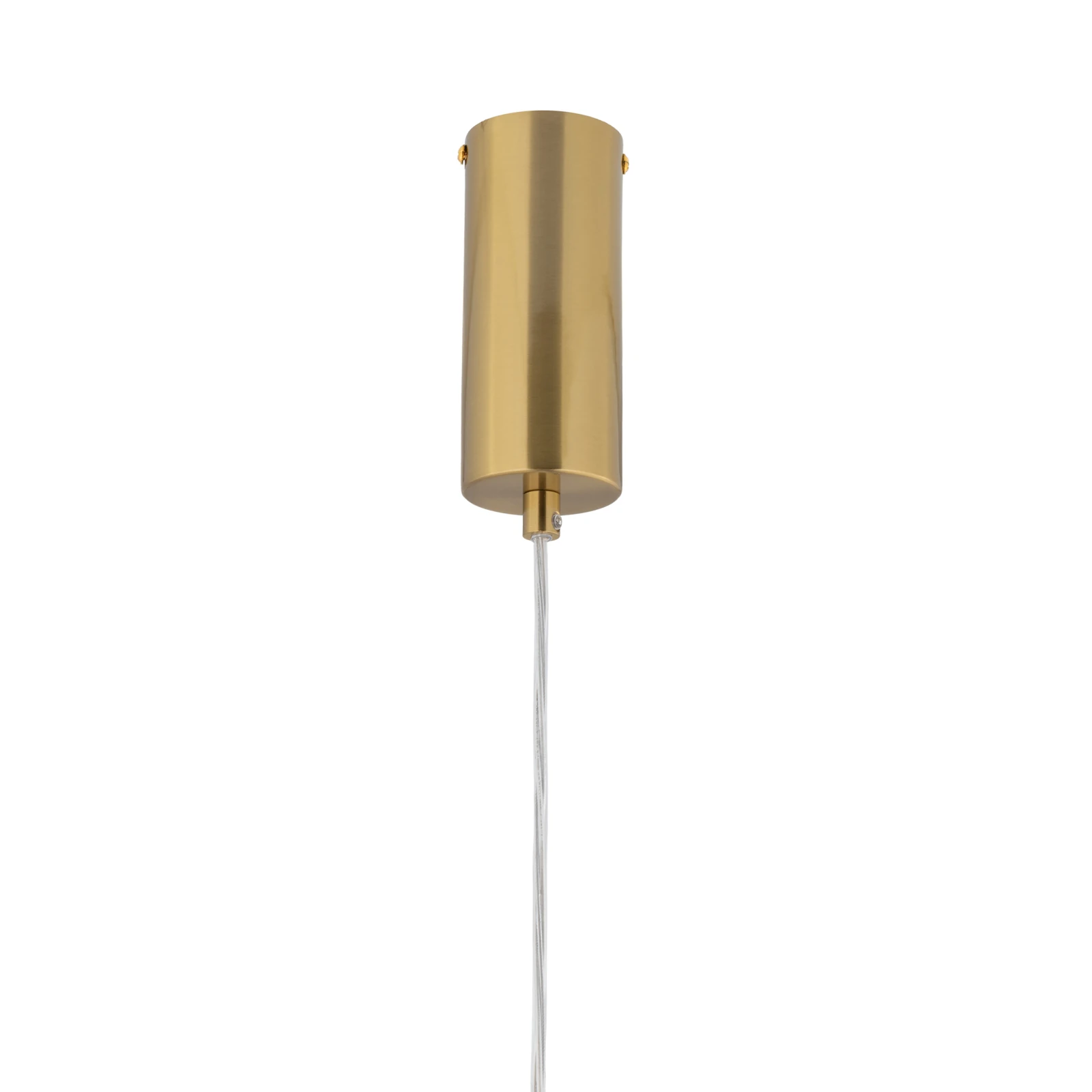 Pendant LED light 22 W – diamond glass, brass finish