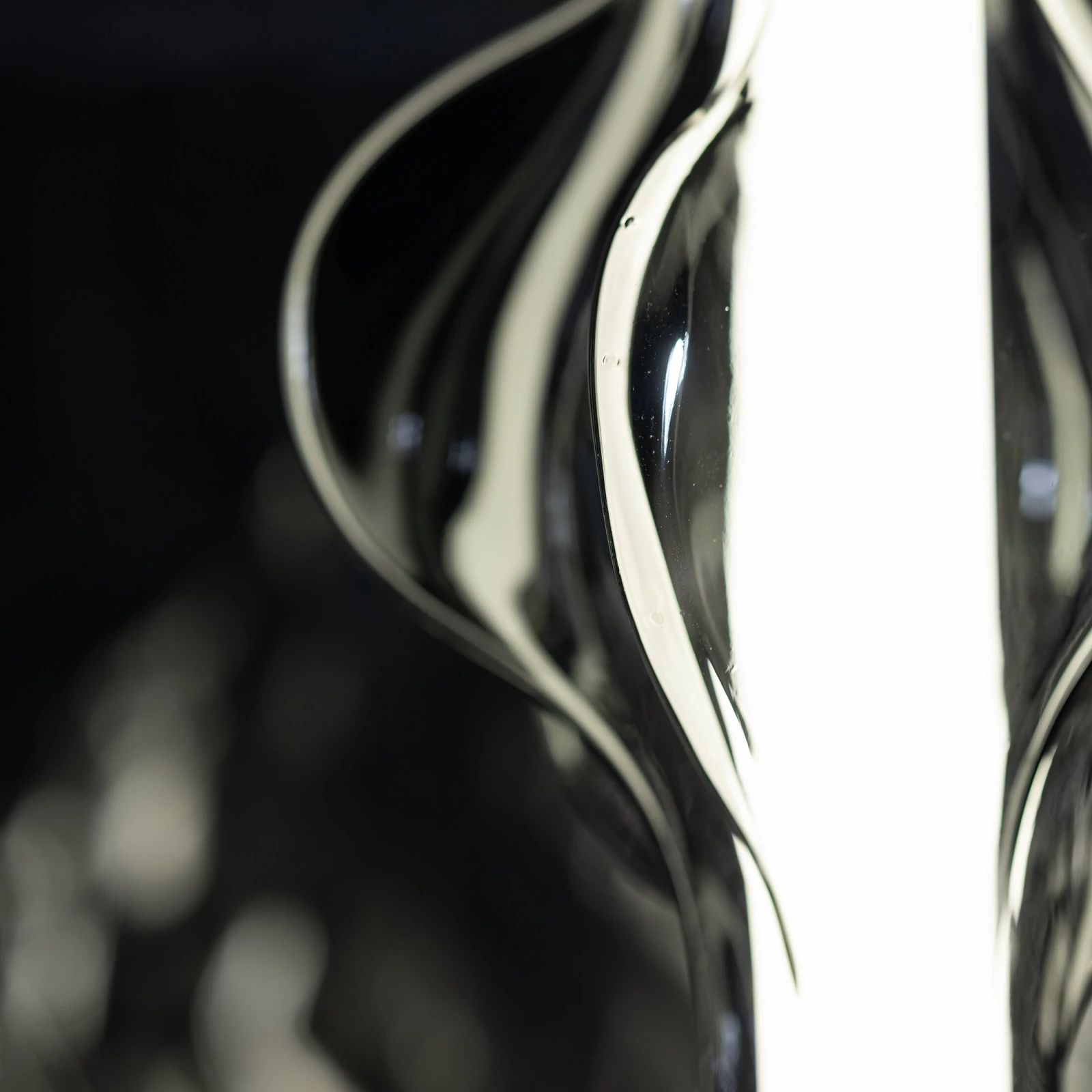 Pendant LED light 22 W – diamond glass, black finish