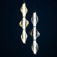Pendant LED light 22 W – diamond glass, black finish - Image 15