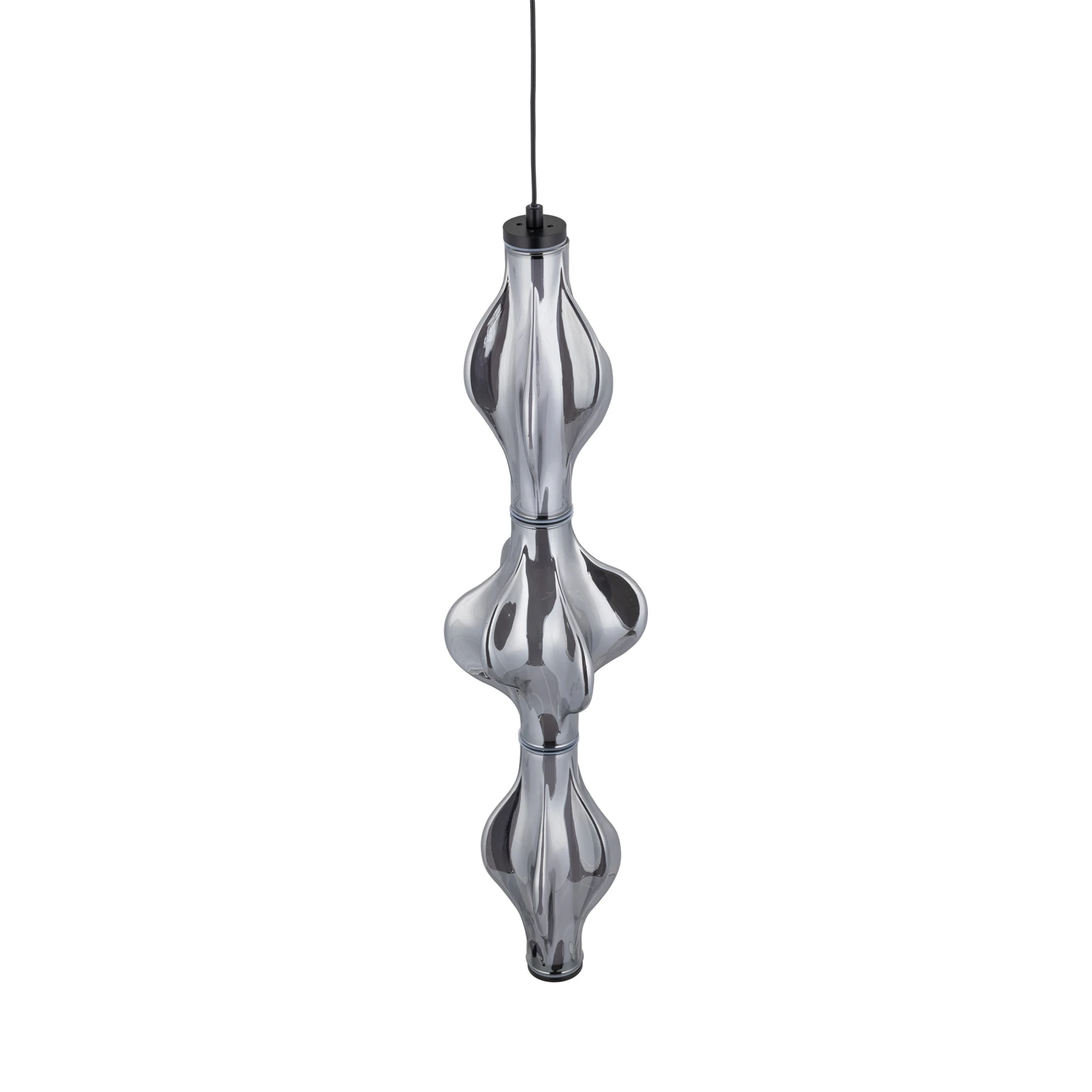 Pendant LED light 22 W – diamond glass, black finish