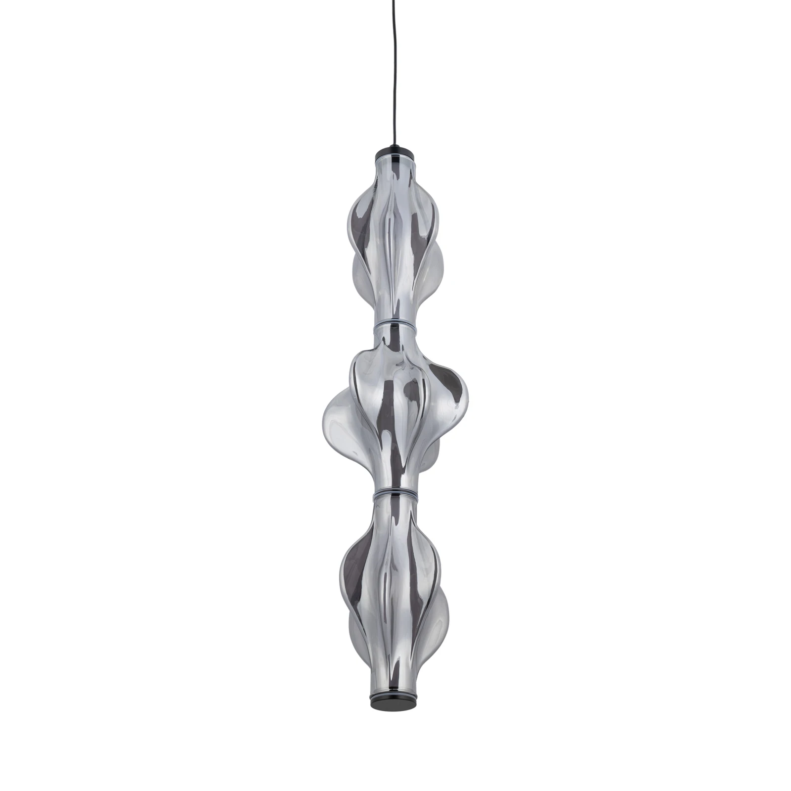 Pendant LED light 22 W – diamond glass, black finish