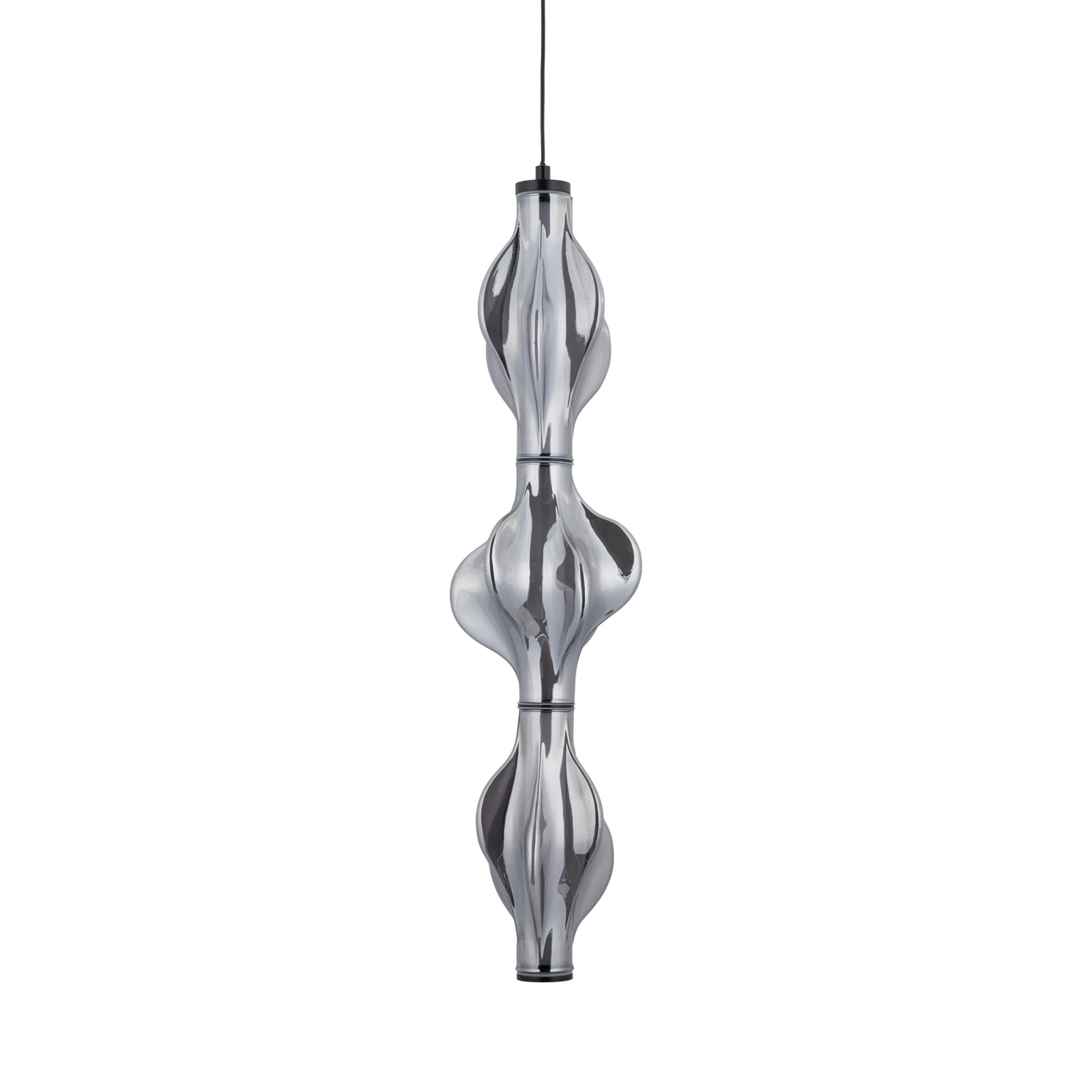 Pendant LED light 22 W – diamond glass, black finish