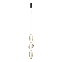 Pendant LED light 22 W – diamond glass, black finish - Image 21