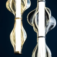 Pendant LED light 22 W – diamond glass, black finish - Image 4