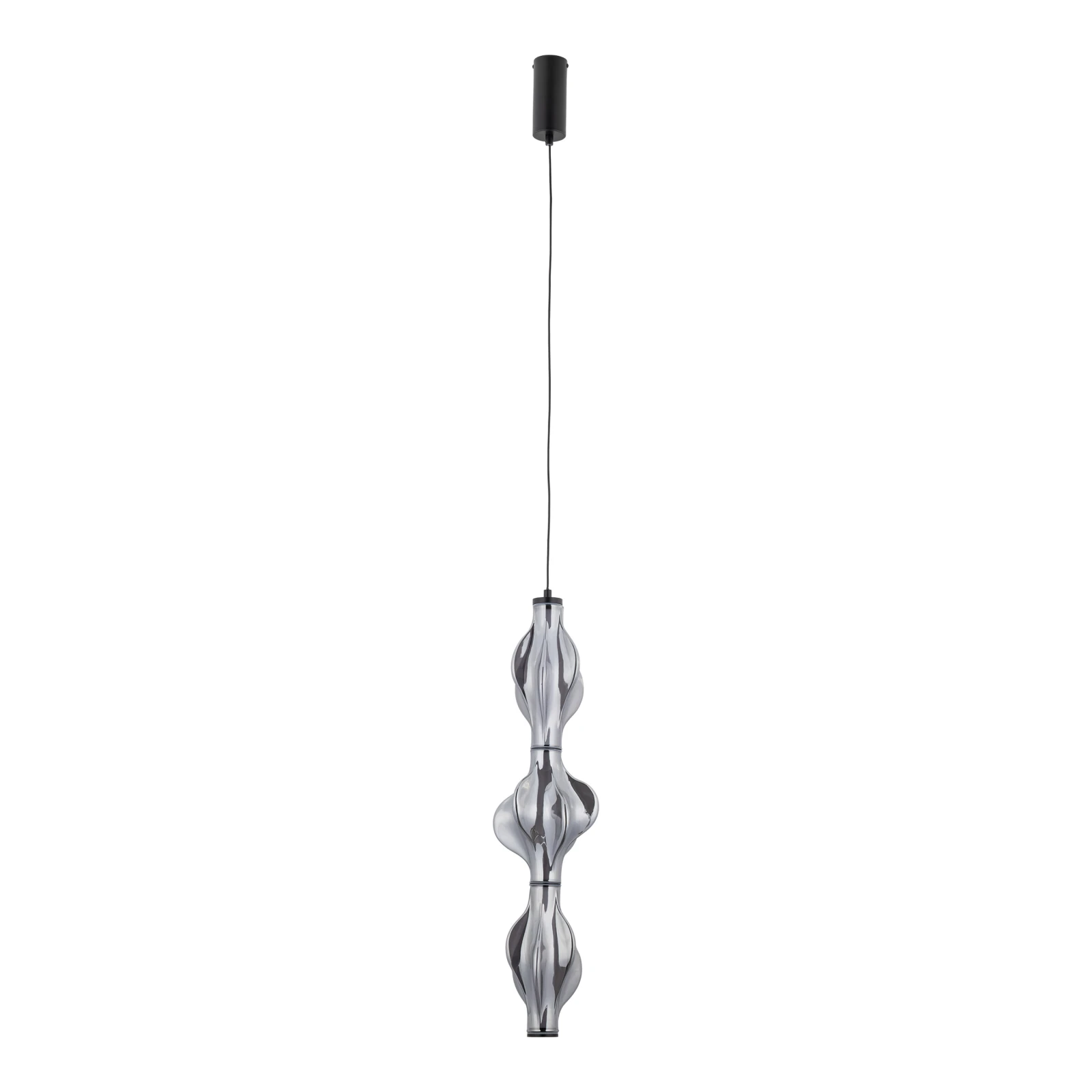Pendant LED light 22 W – diamond glass, black finish