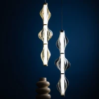 Pendant LED light 22 W – diamond glass, black finish - Image 6