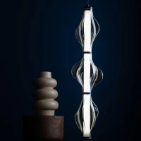 Pendant LED light 22 W – diamond glass, black finish - Image 8