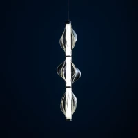Pendant LED light 22 W – diamond glass, black finish - Image 10