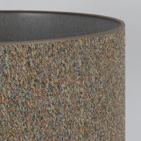 VELLUM floor lamp – black, textured multicolor fabric shade - Image 5