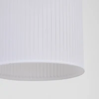 Triple ceiling light 3x10 W – round, cognac ribbed glass - Image 6