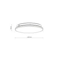 OYSTER LED plafonas 12 W, baltas, CCT - Nuotrauka 7