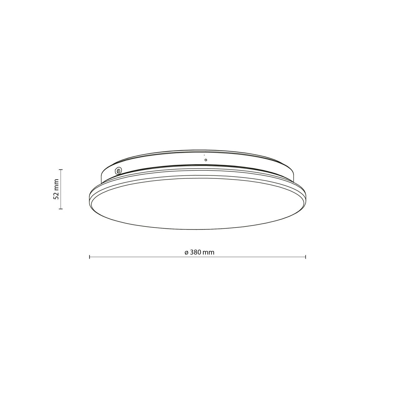 OYSTER LED plafonas 24 W, baltas, CCT