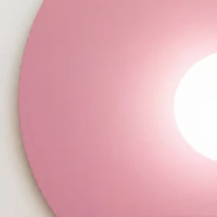 Wall lamp 50 cm – round, pink, with G9 glass shade - Image 4