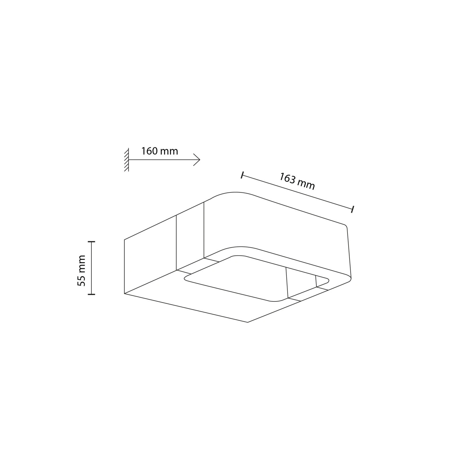 ARIUS LED lauko sieninis šviestuvas 10 W, IP54
