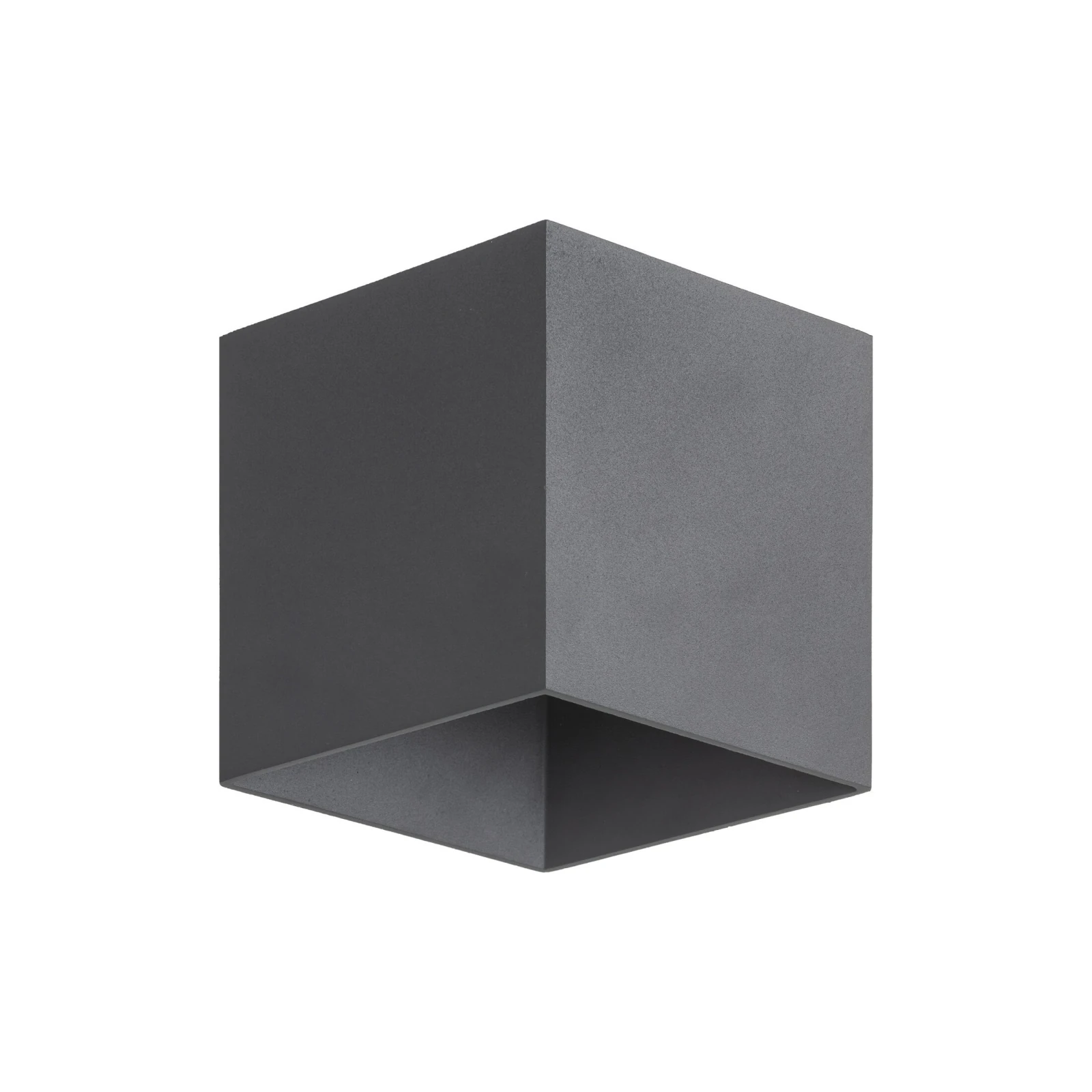 CUBE LED wall light 5 W, cube shape, anthracite, IP54