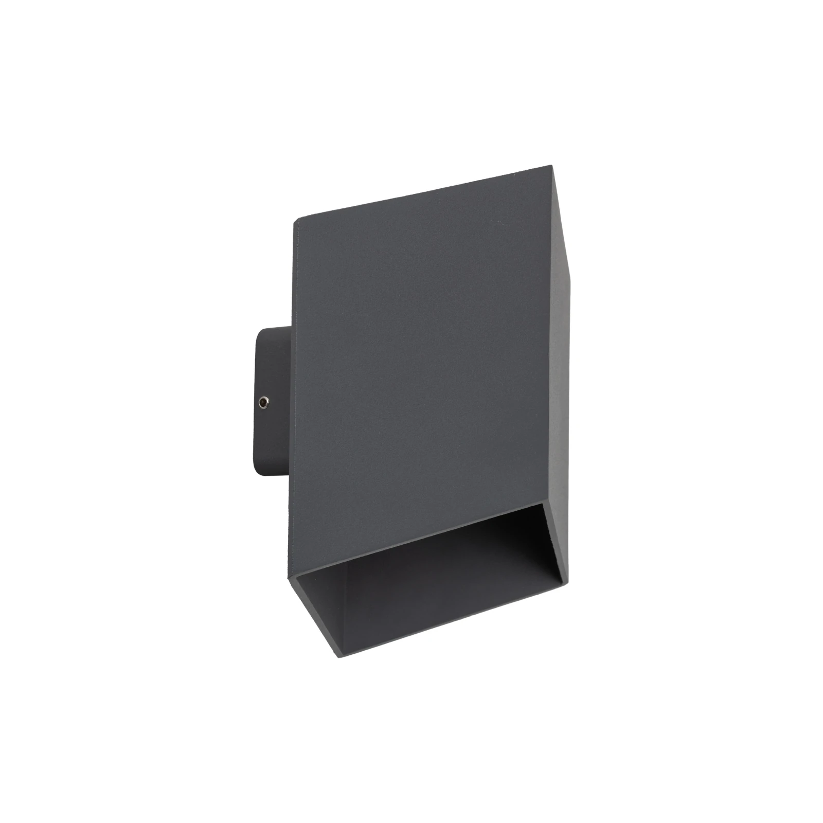 CUBE LED wall light 5 W, cube shape, anthracite, IP54