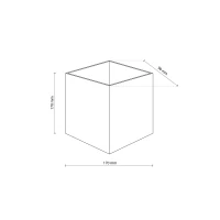 CUBE LED wall light 5 W, cube shape, anthracite, IP54 - Image 6