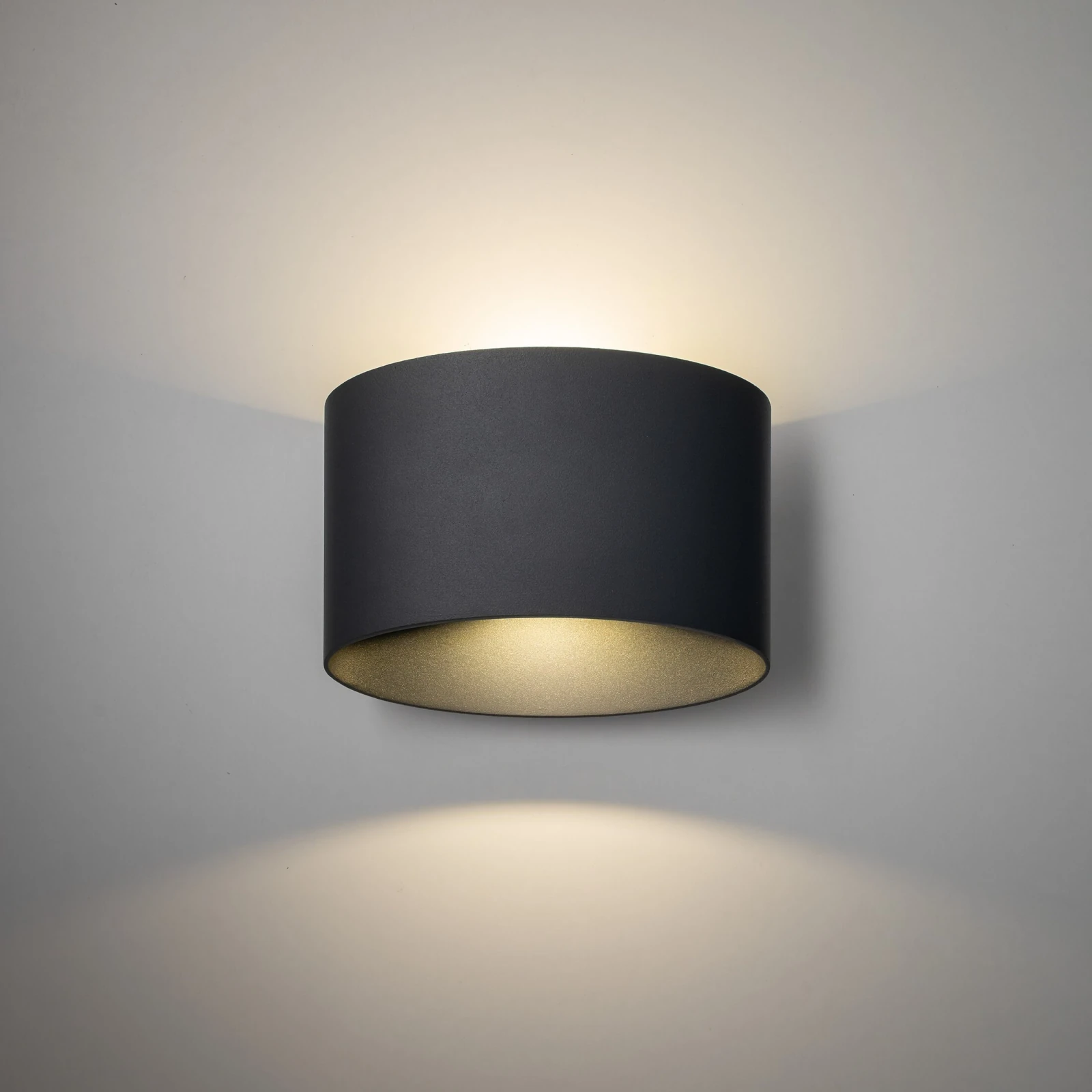 VERTO LED wall light 5 W, cylindrical, anthracite, IP54