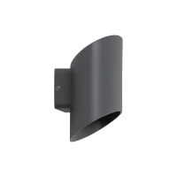 VERTO LED wall light 5 W, cylindrical, anthracite, IP54 - Image 4