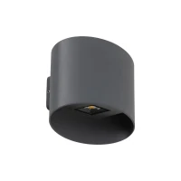 VERTO LED wall light 5 W, cylindrical, anthracite, IP54 - Image 7