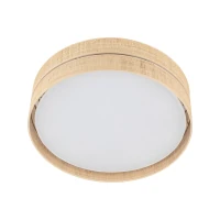 Ceiling light 4xE27 – round, beige, rattan shades - Image 4