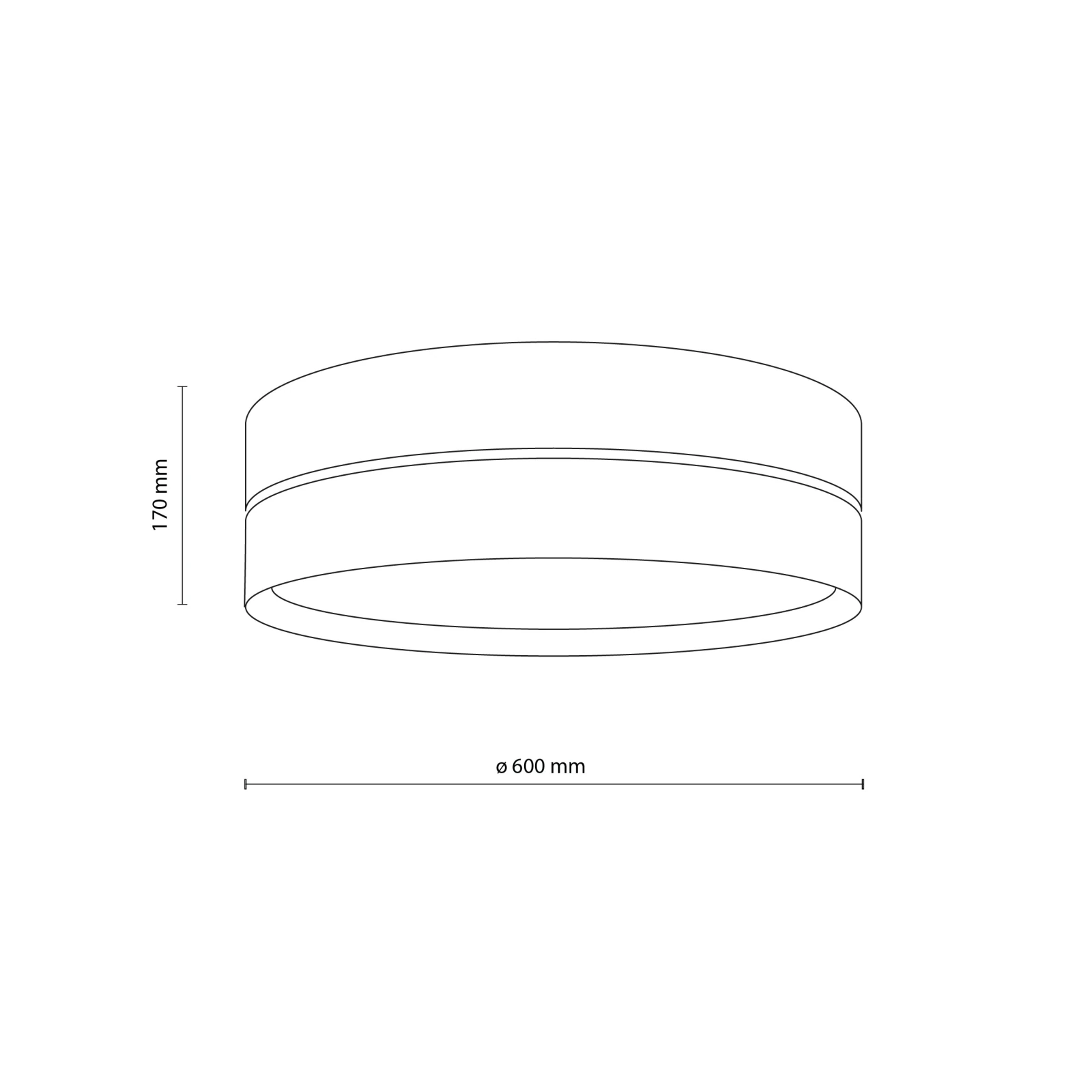 Ceiling light 4xE27 – round, beige, rattan shades