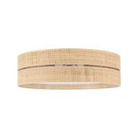 Ceiling light 4xE27 – round, beige, rattan shades - Image 6