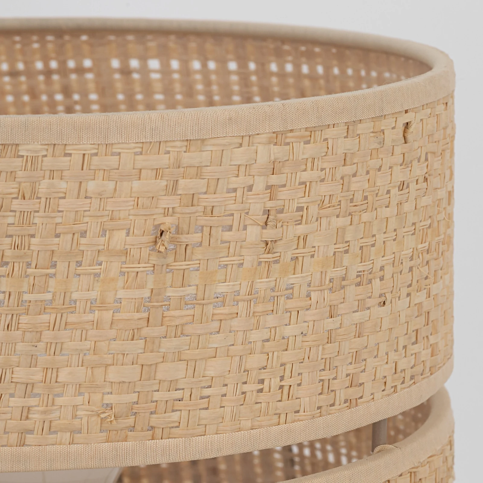 Wall light 1xE27+G9 – beige, rattan shade, adjustable beam