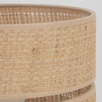 Wall light 1xE27+G9 – beige, rattan shade, adjustable beam - Image 3