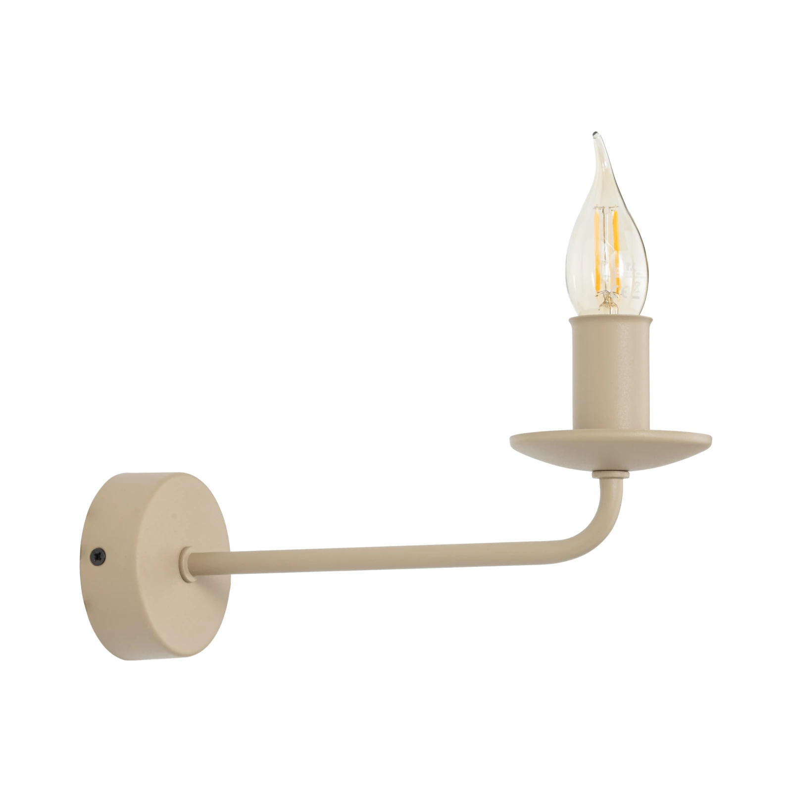 LIMAL wall light E14 – beige, candleholder style