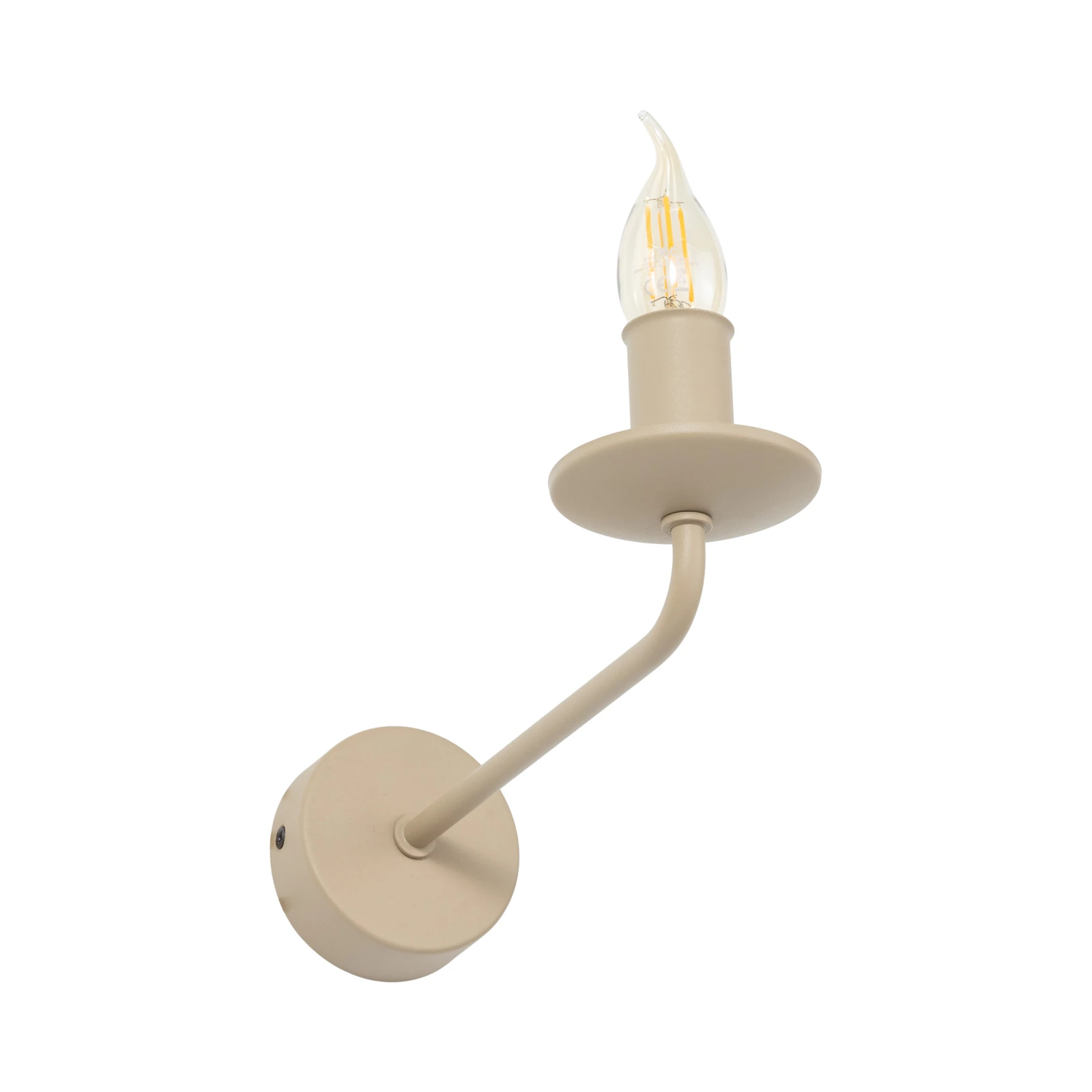 LIMAL wall light E14 – beige, candleholder style