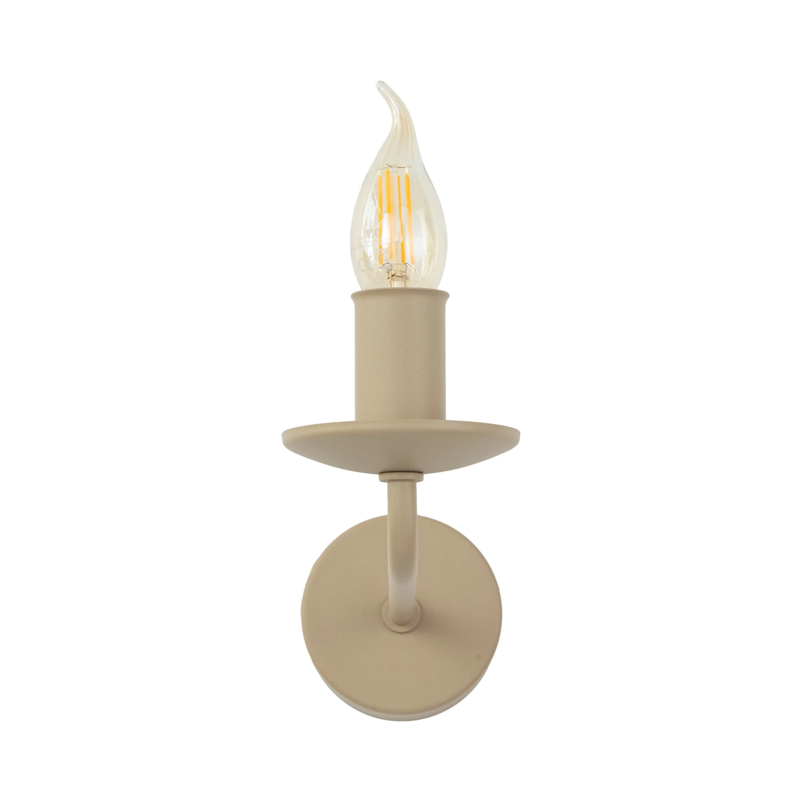 LIMAL wall light E14 – beige, candleholder style