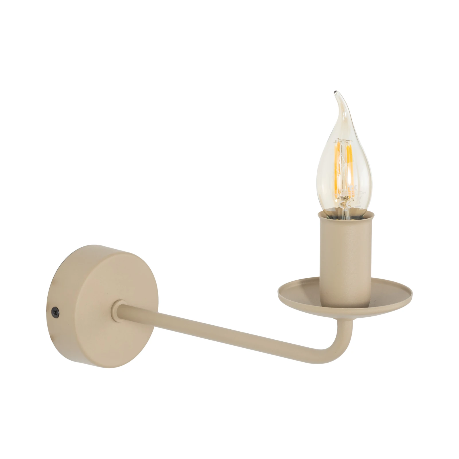 LIMAL wall light E14 – beige, candleholder style