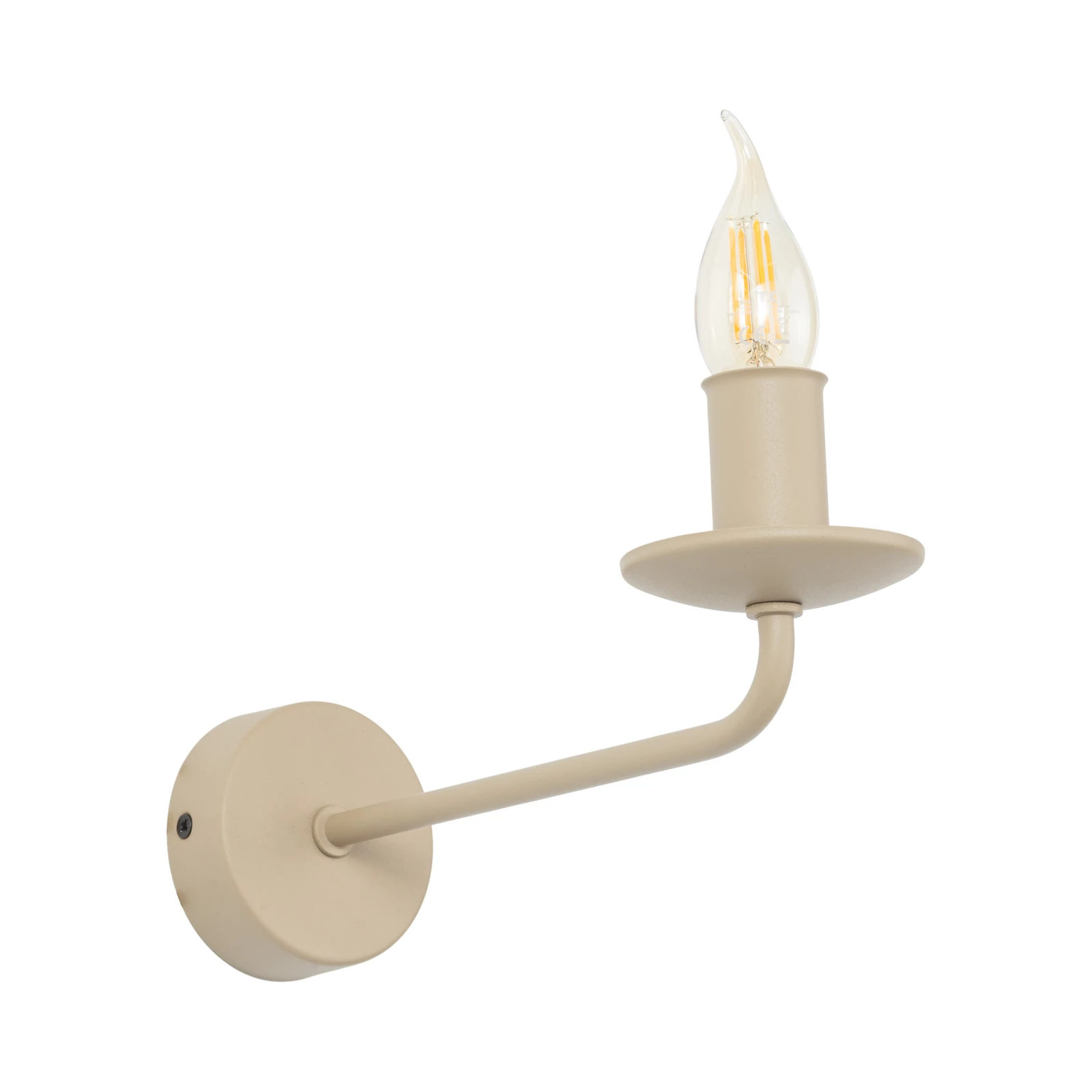 LIMAL wall light E14 – beige, candleholder style