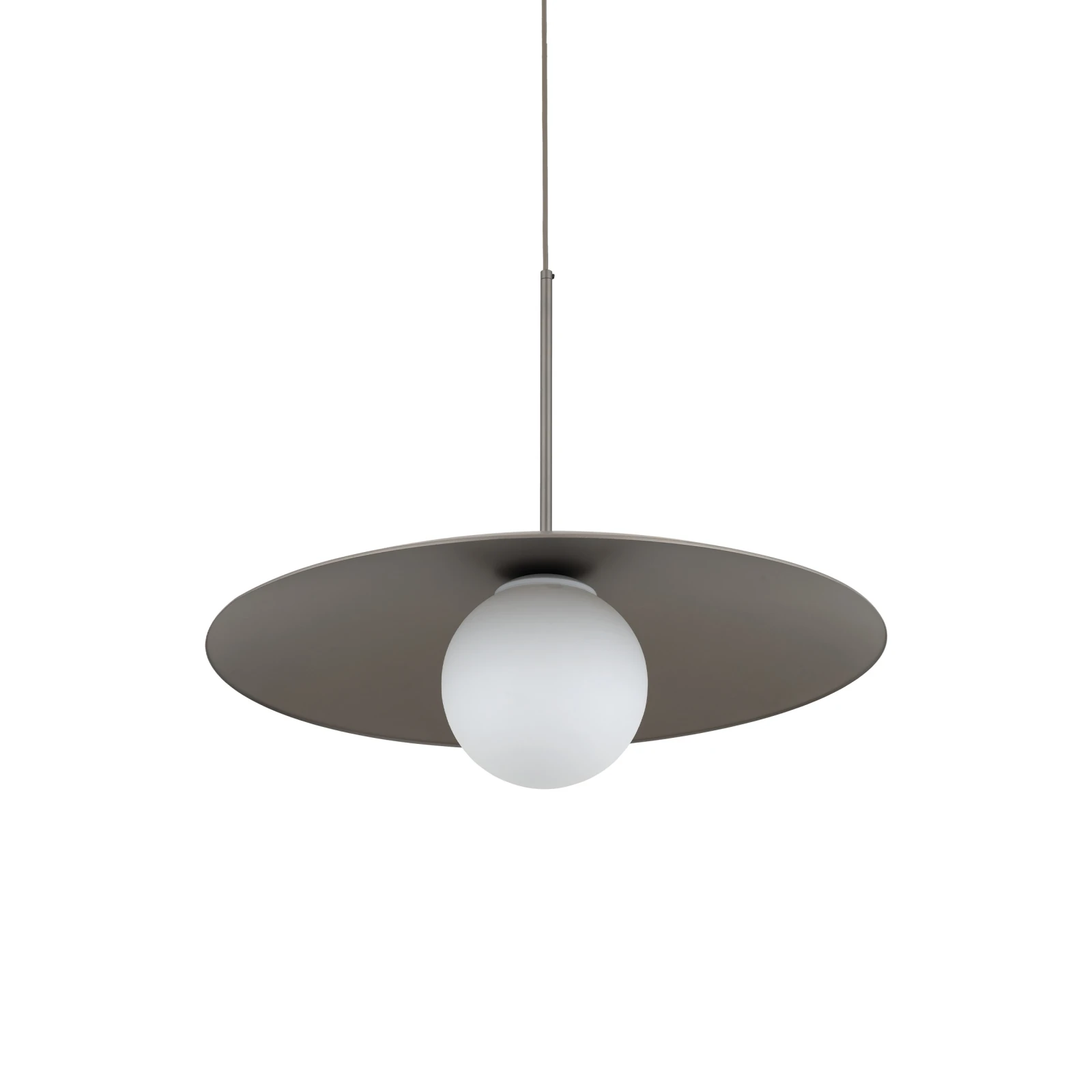Pendant light ASTRA – brown, 1xE27, modern accent