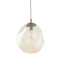 Pendant light LAVA L – brown glass shade, 1xE27 - Image 7