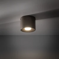 Ceiling light ORION S – cylinder, brown, GU10 - Image 1