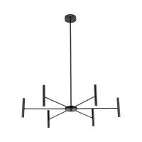 LED pendant light 30W – cylindrical, black, 3000K warm light - Image 12