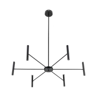 LED pendant light 30W – cylindrical, black, 3000K warm light - Image 8