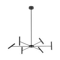 LED pendant light 30W – cylindrical, black, 3000K warm light - Image 10